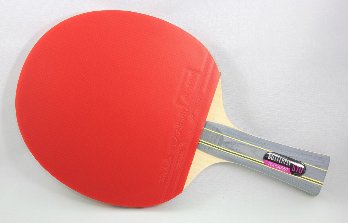 Butterfly Nakama S-10 Racket: Sideview of full blade